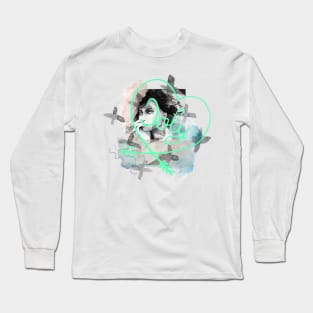 Women french collage Long Sleeve T-Shirt